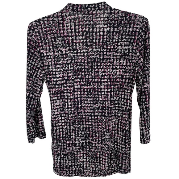 Chico's Multi-Color Abstract Print V-Neck Blouse - Chico's Sz 0 / US Sz S/4 - Picture 2 of 14